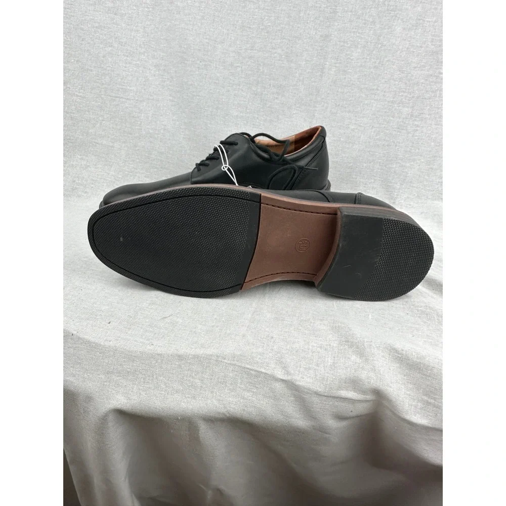 Goodfellow‎ & Co Mens Black Derby Dress Shoes Memory Foam Lace Up Size 10.5